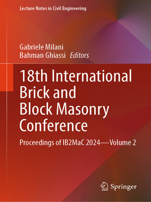 cover image of 18th International Brick and Block Masonry Conference